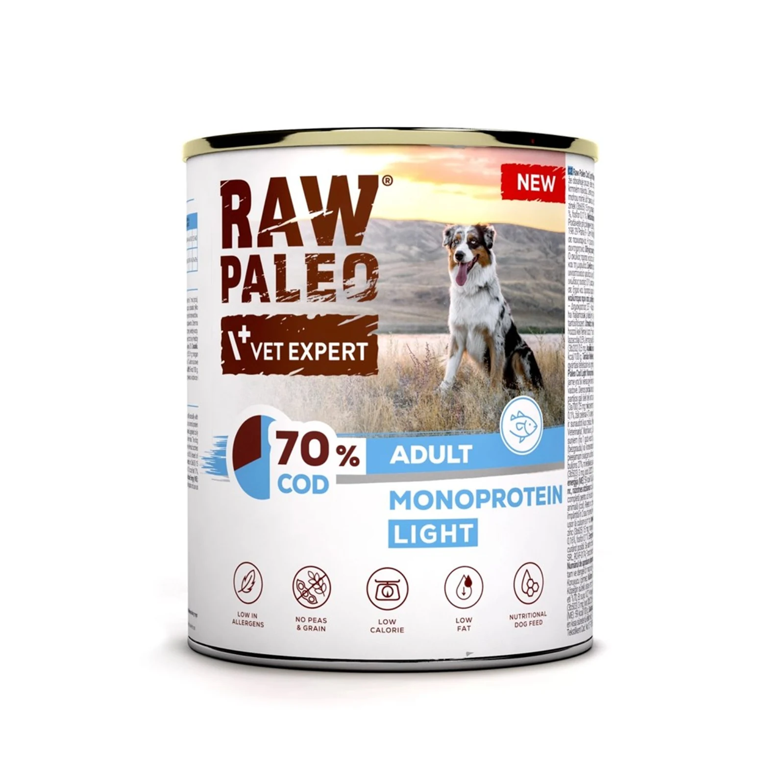 VetExpert Raw Paleo Dorsz/Cod Light 800g — zdjęcie 1 z 2