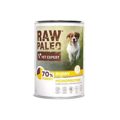 Mokra karma dla szczeniąt VetExpert Raw Paleo z indykiem 400g