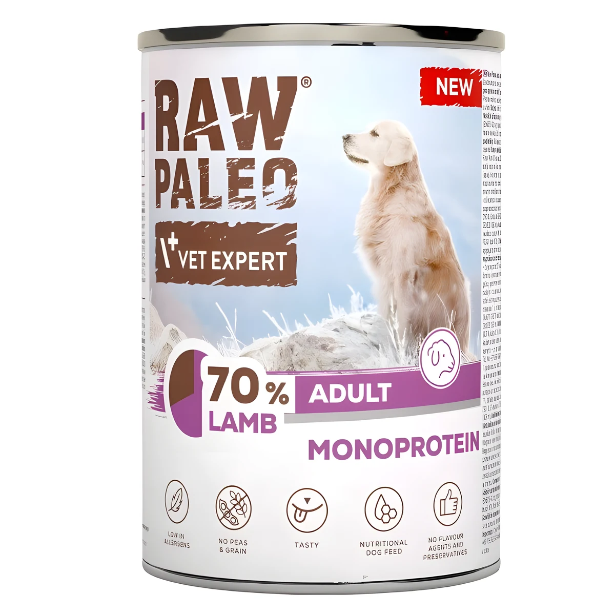 VetExpert Raw Paleo Jagnięcina 400g dla Psa
