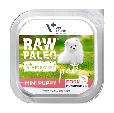 Mokra karma dla szczeniąt VetExpert Raw Paleo z wieprzowiną 150g