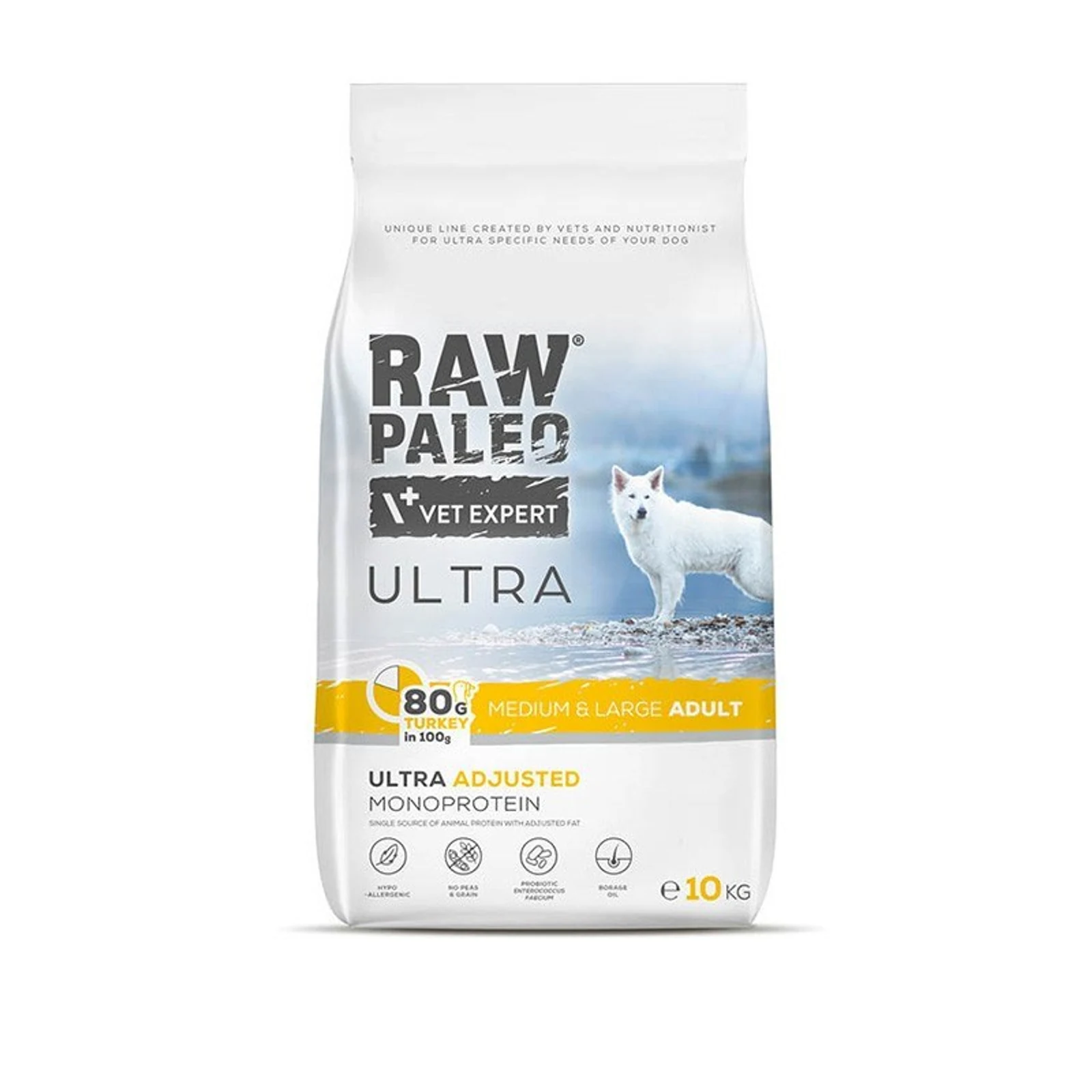 VetExpert Raw Paleo Ultra Indyk Medium&Large Adult 10kg — zdjęcie 1 z 6
