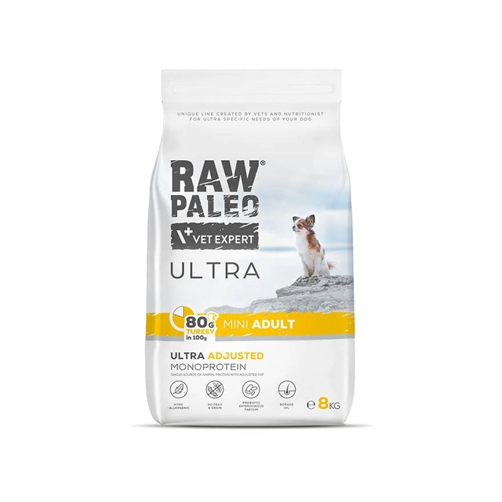 VetExpert Raw Paleo Ultra Indyk Mini Adult 8kg — zdjęcie 1 z 3