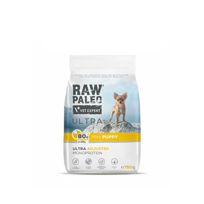 Karma sucha VetExpert Raw Paleo Ultra Indyk dla szczeniąt małych ras 750g