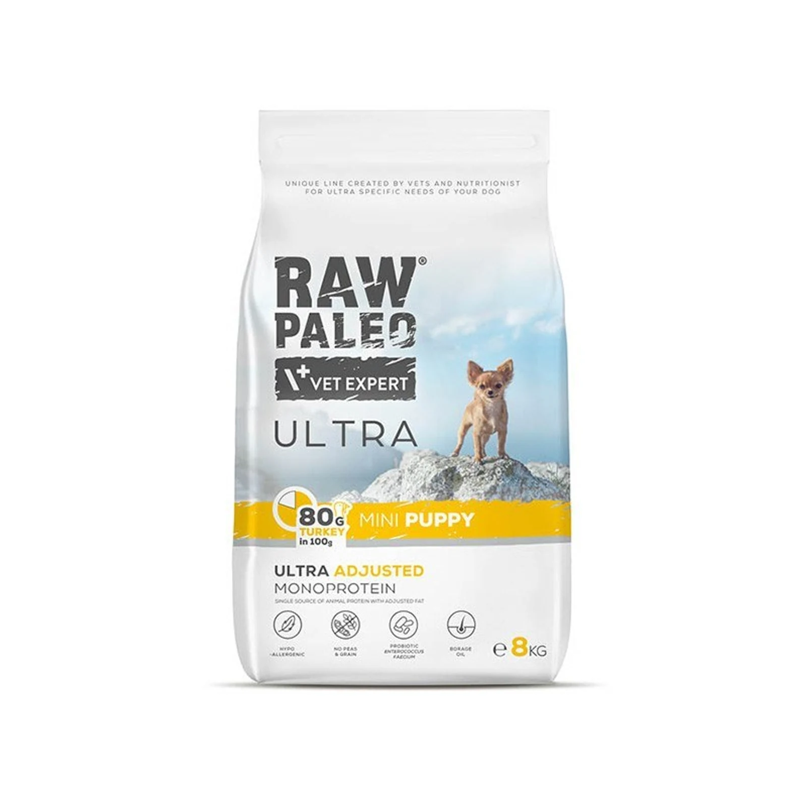 VetExpert Raw Paleo Ultra Indyk Mini Puppy 8kg — zdjęcie 1 z 5