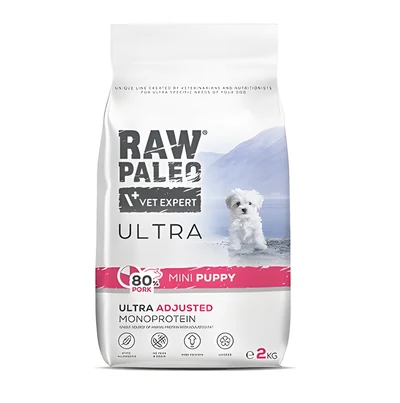 Karma sucha dla szczeniąt VetExpert Raw Paleo Ultra Pork Mini 2kg