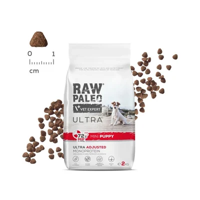 Karma sucha VetExpert Raw Paleo Ultra Wołowina dla szczeniąt małych ras 2kg