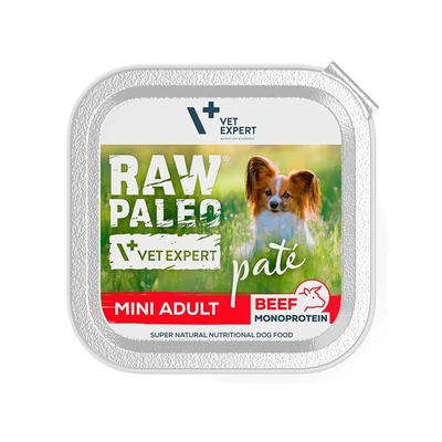Mokra karma VetExpert Raw Paleo Wołowina 150g