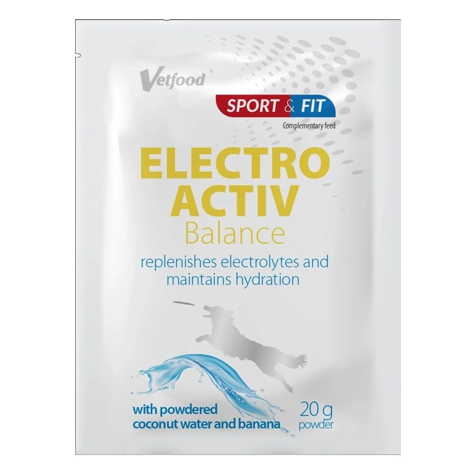 VetFood Electroactiv Balance - Bananowy suplement elektrolitowy w saszetce 20g