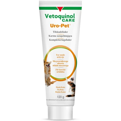 Uro-Pet Vetoquinol - pasta zakwaszająca mocz dla psów i kotów 120g