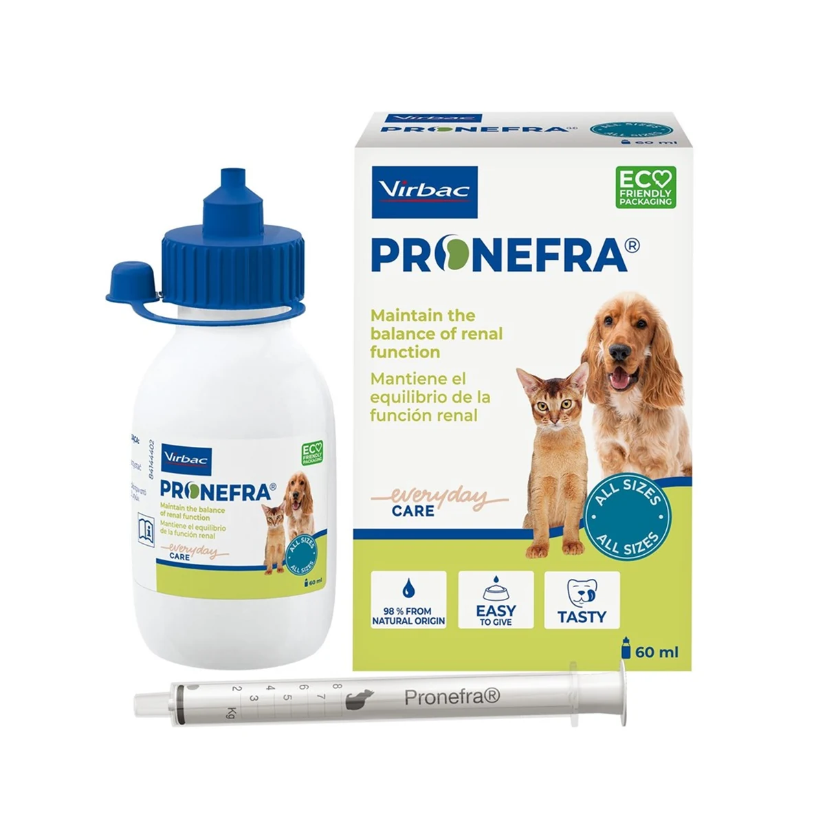 Virbac Pronefra 60ml - Wsparcie dla nerek psa i kota