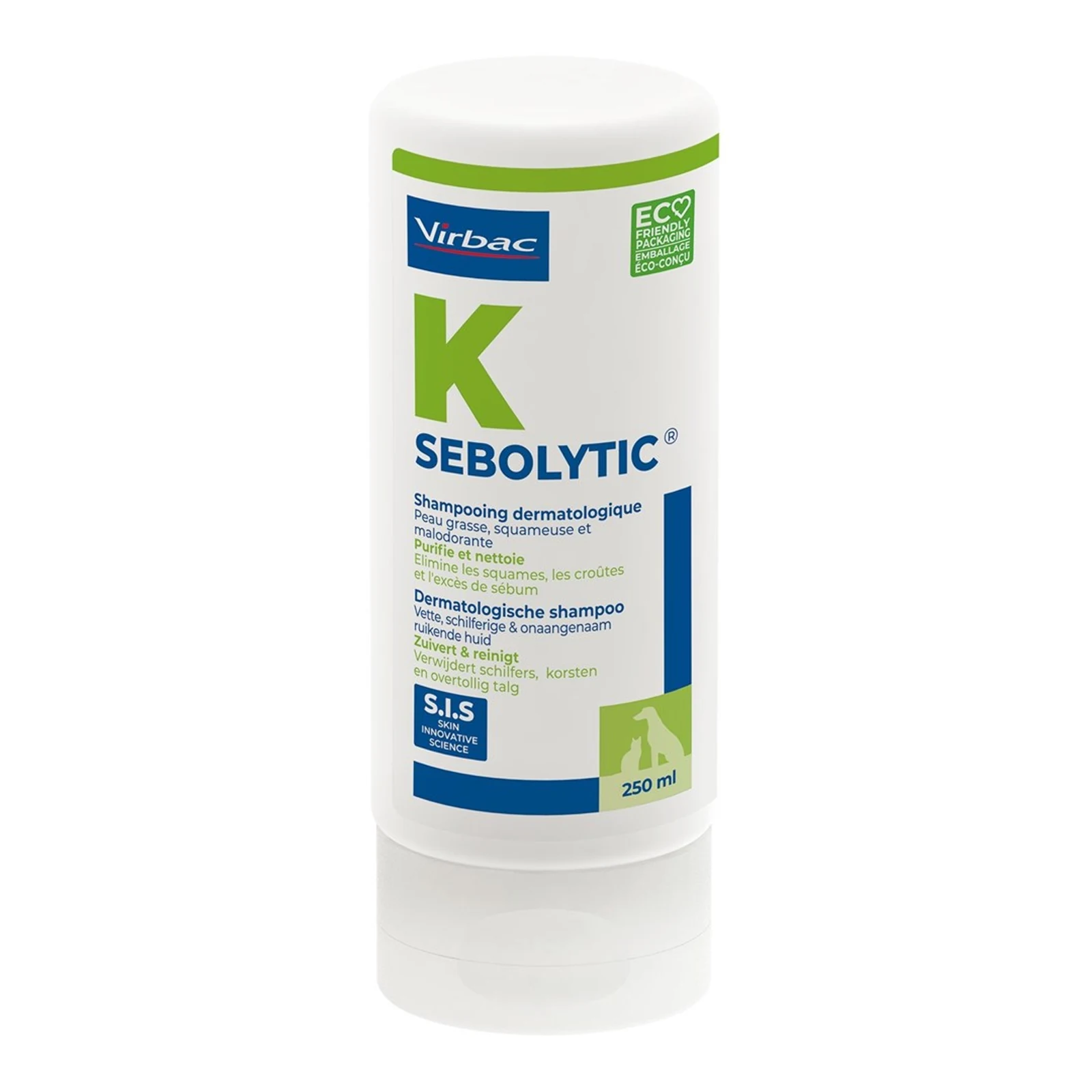 VIRBAC SEBOLYTIC SIS Szampoon 250ml