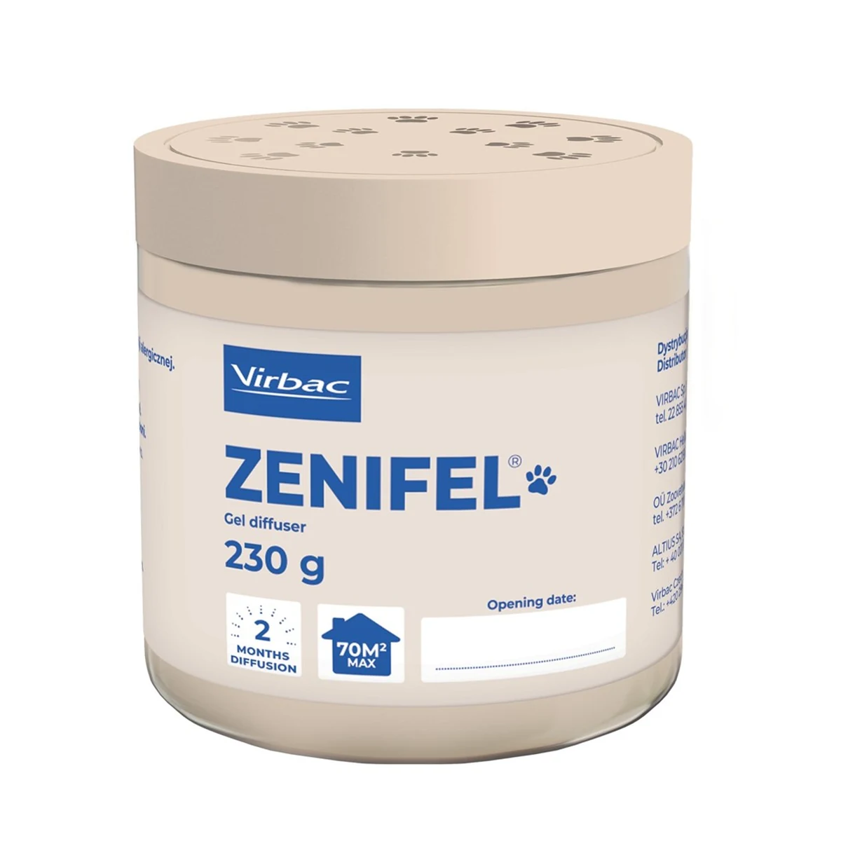 Dyfuzor żelowy Zenifel 230g - relaksacyjny dla zwierząt