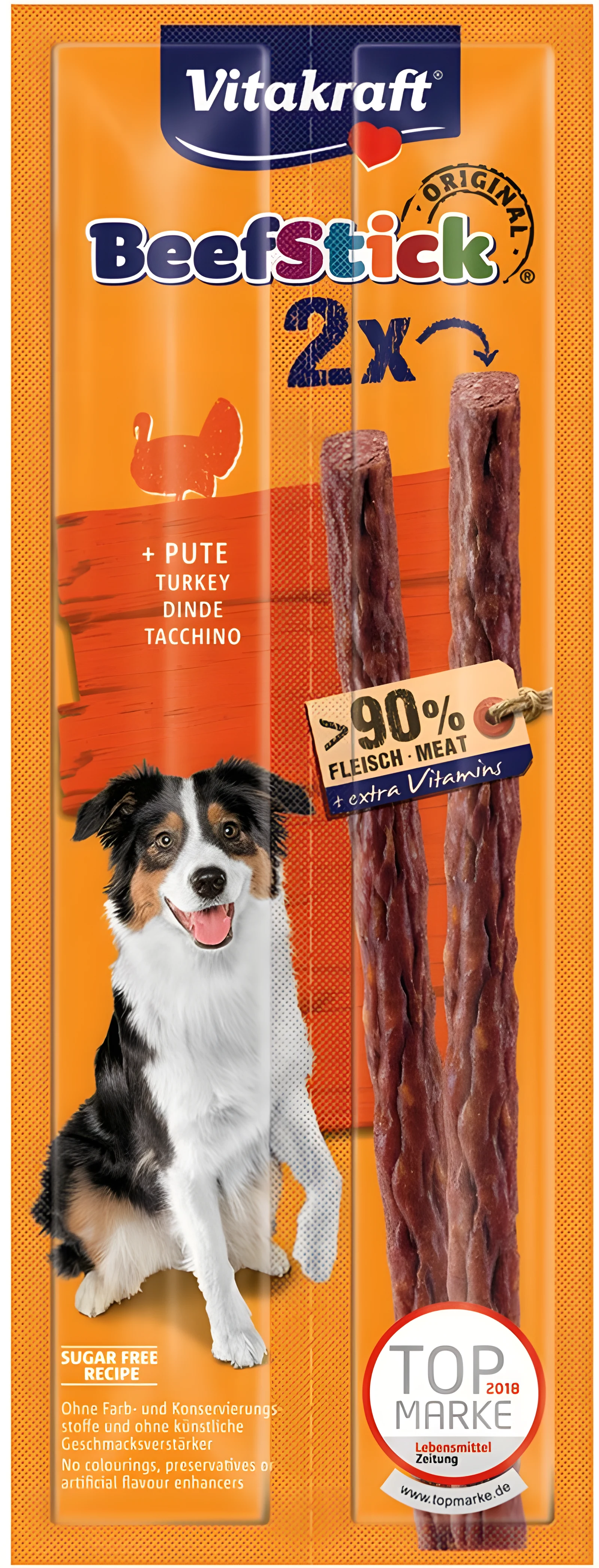 Przysmak dla psa VITAKRAFT Beef Stick z indykiem (2 sztuki)