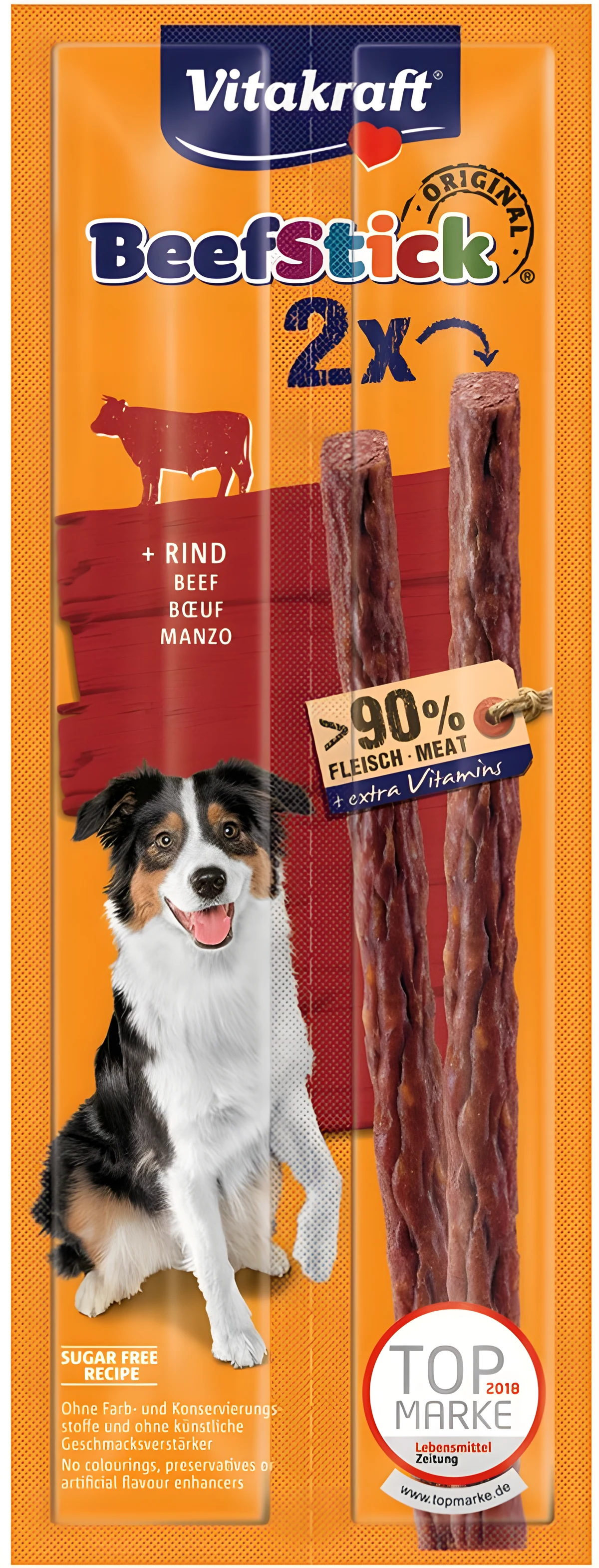 VITAKRAFT Beef Sticks - kabanos dla psa 2szt.