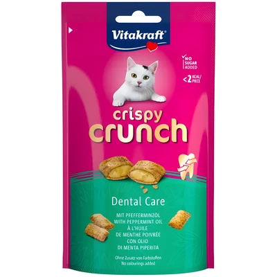 VITAKRAFT Crispy Crunch Dental - Przysmak dla kota 60g