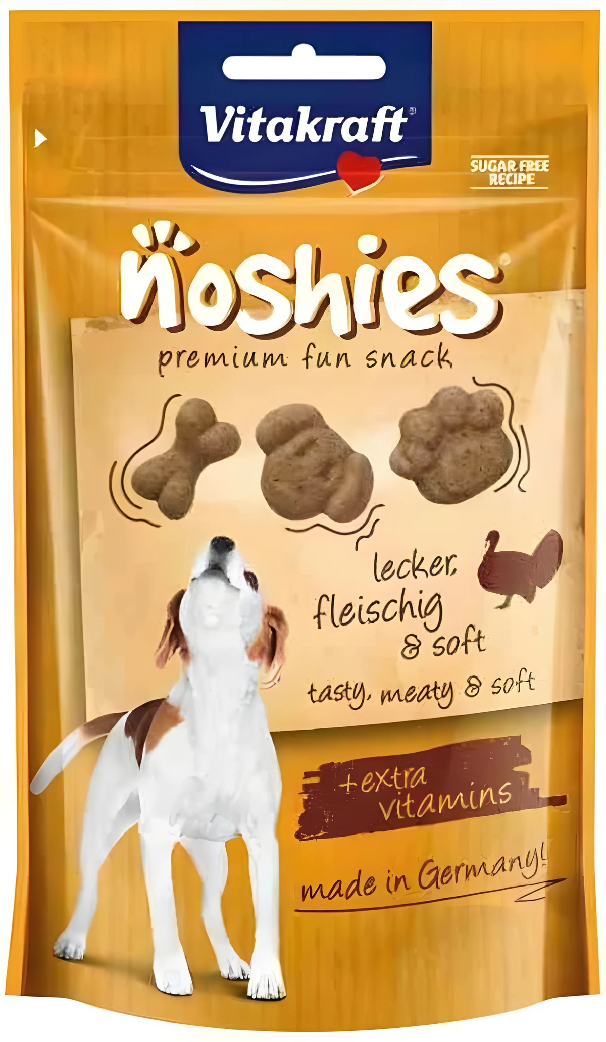VITAKRAFT NOSHIES - przysmak dla psa z indykiem 90g