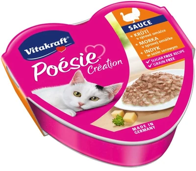 Mokra karma dla kota VITAKRAFT Poesie Creation z indykiem i serem 85g