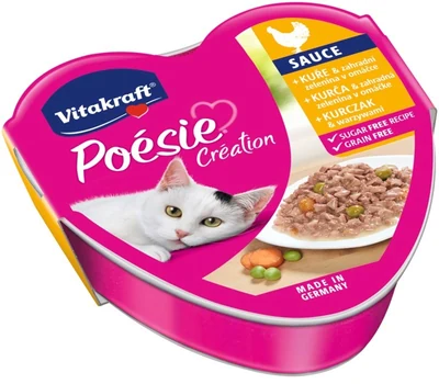 Mokra karma dla kota VITAKRAFT Poesie Creation z kurczakiem i warzywami 85g
