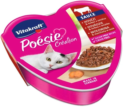Mokra karma dla kota VITAKRAFT Poesie Creation z wołowiną i marchewką 85g