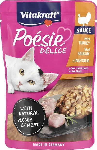 Mokra karma dla kota VITAKRAFT Poesie Delice z indykiem 85g