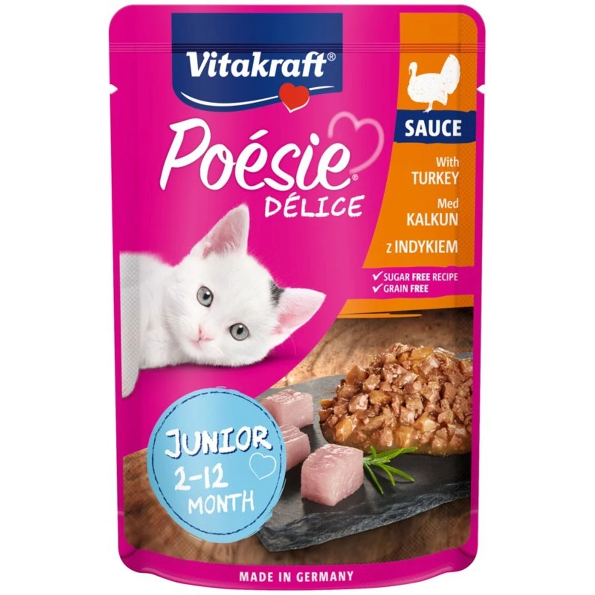 VITAKRAFT POESIE DELICE JUNIOR indyk 85g