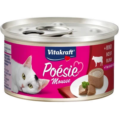 Mokra karma dla kota VITAKRAFT Poesie Mus z wołowiną 85g