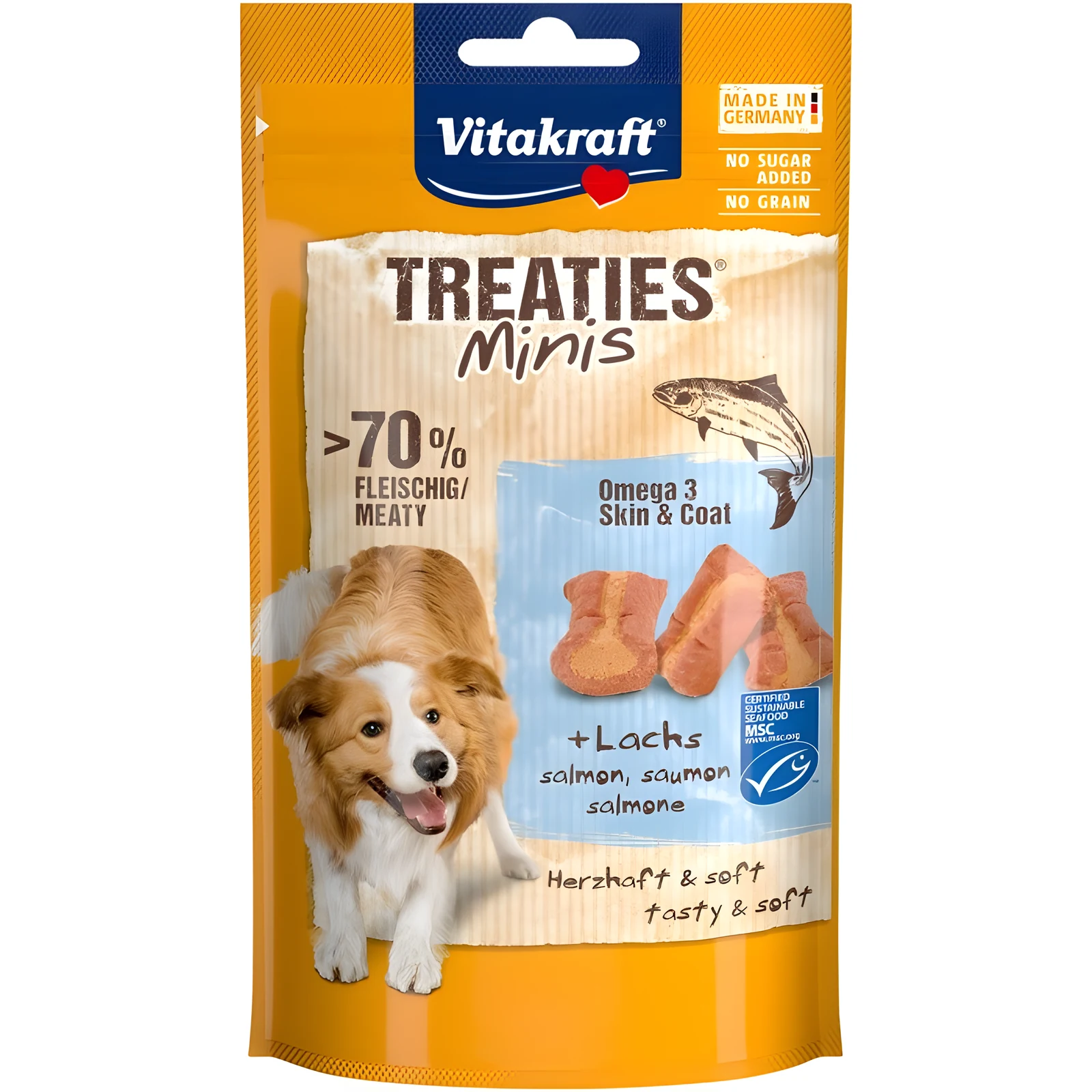 VITAKRAFT TREATIES MINIS łosoś omega3 48g — zdjęcie 1 z 2