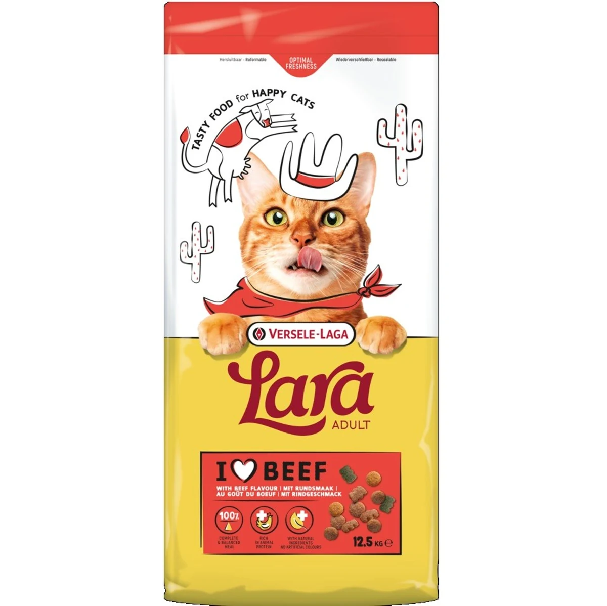 Karma sucha dla kotów dorosłych Lara Adult Beef 12,5kg