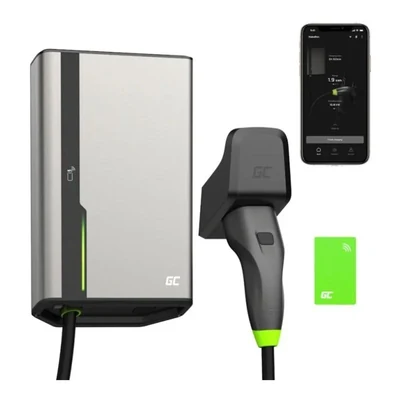 Stacja ładowania AC Green Cell HabuDen 22kW - kabel 7,5m z NFC