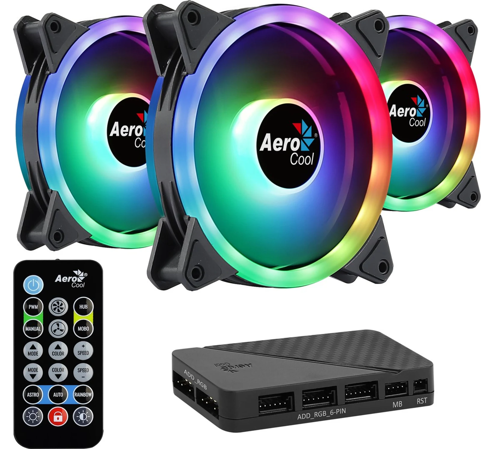 WENTYLATOR AEROCOOL PGS DUO 12 PRO ARGB (3x120) — zdjęcie 1 z 6