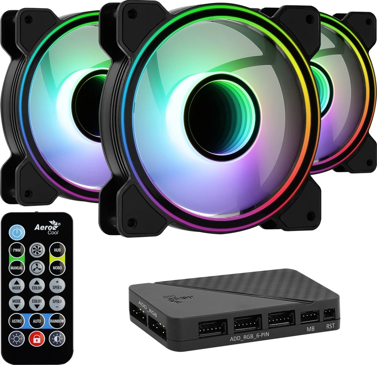 Wentylator + Hub AEROCOOL PGS MIRAGE 12 ARGB PRO 3x120