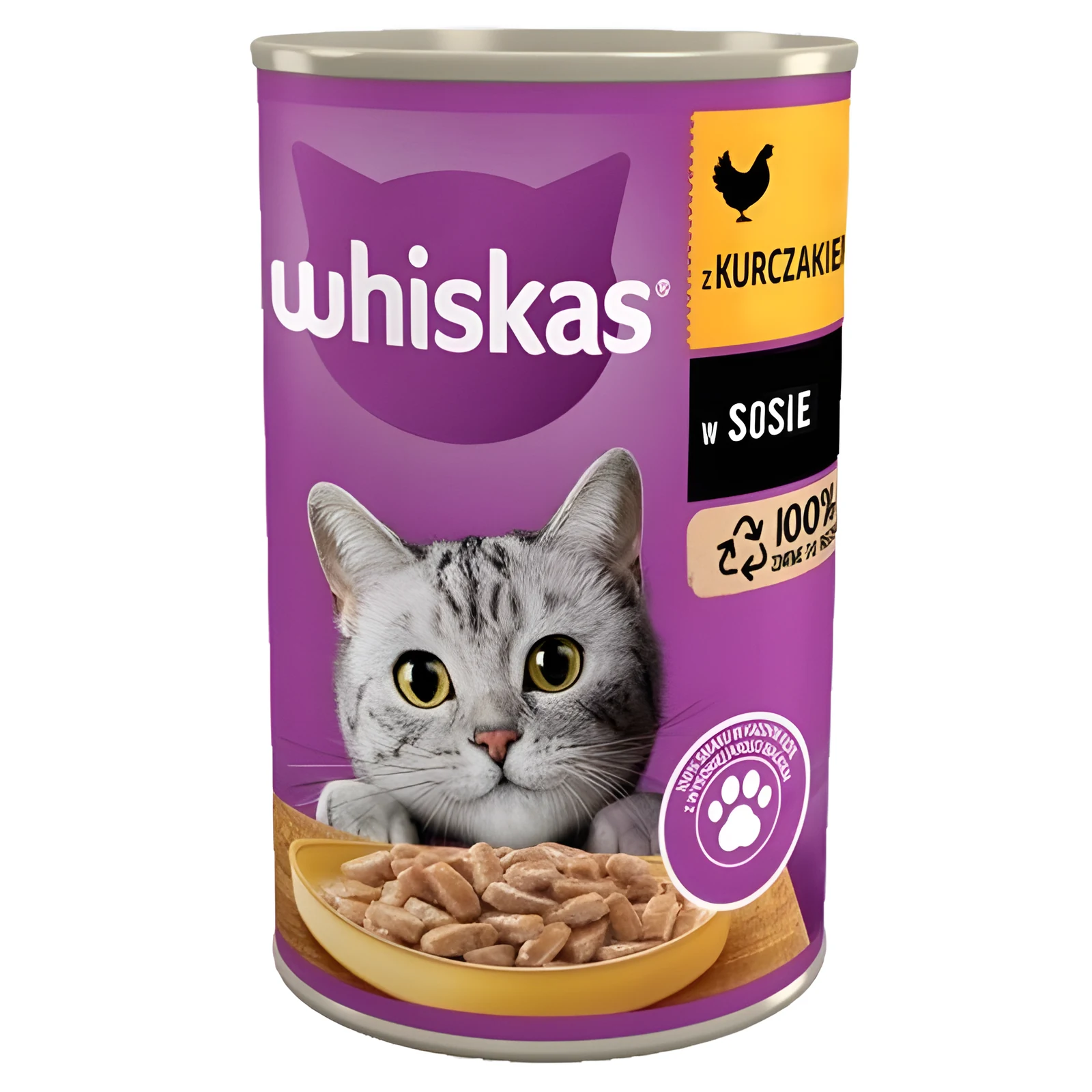 WHISKAS Kurczak w sosie - 400g mokra karma