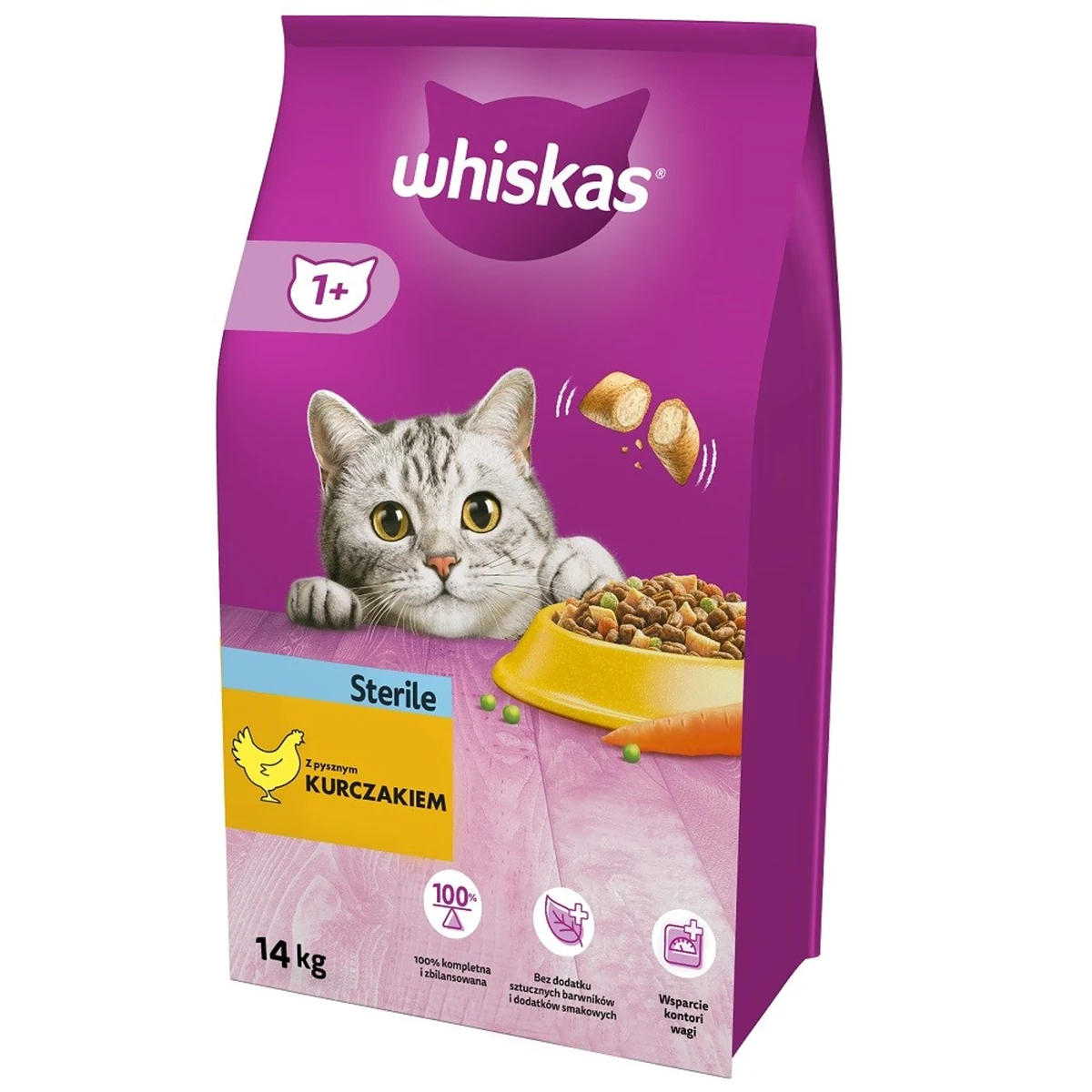 WHISKAS Sterile z kurczakiem - 14 kg