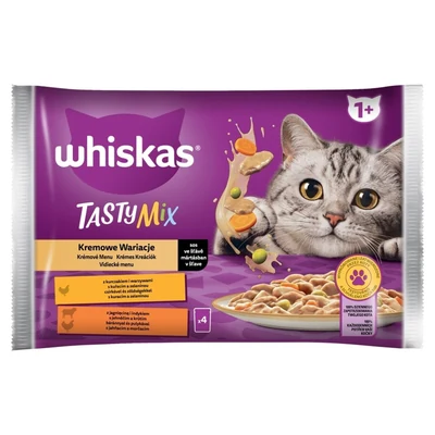 Whiskas Tasty Mix - Kremowe Wariacje, 4 saszetki po 85g
