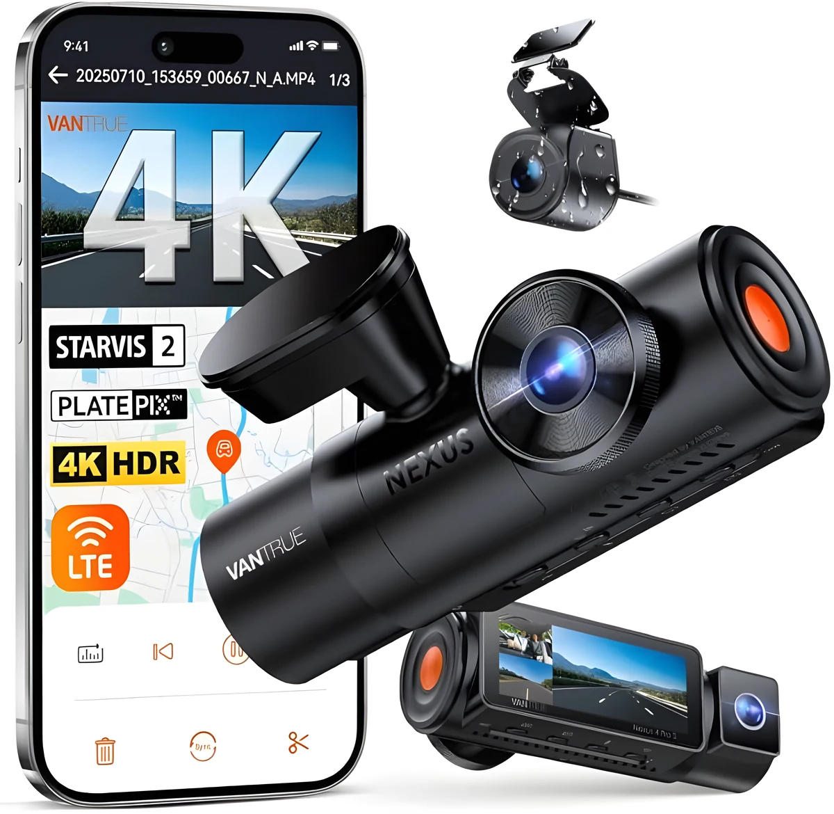 Wideorejestrator Vantrue N4 PRO S 2 Kanąl