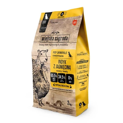 Karma sucha Wiejska Zagroda Indyk z Jagnięciną - 2 kg