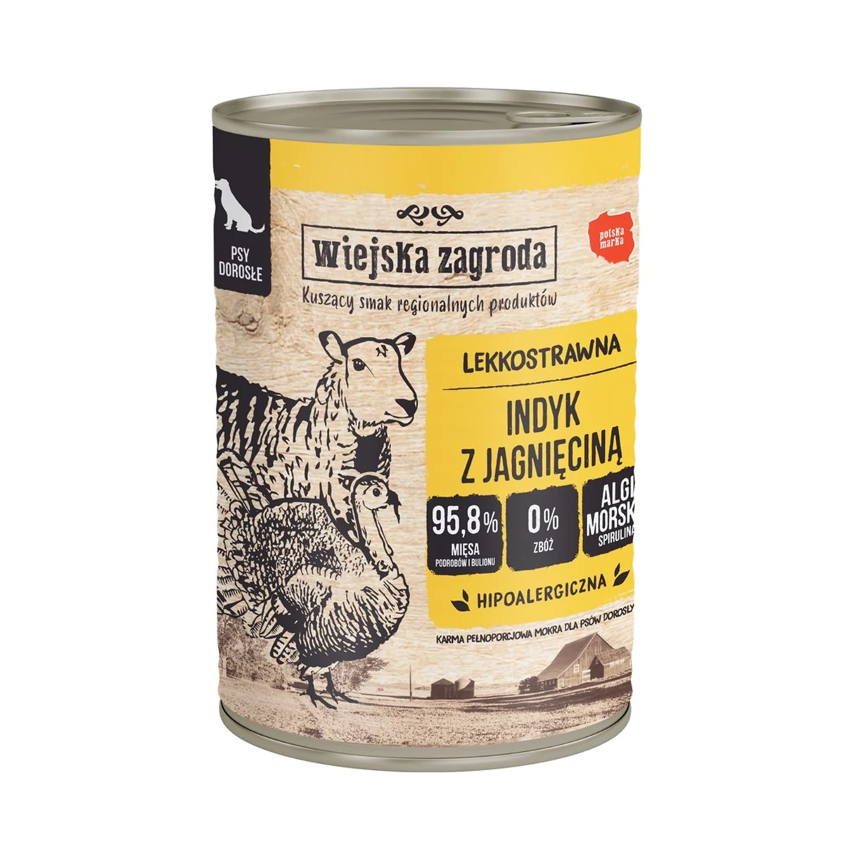 Wiejska Zagroda Indyk z jagnięciną - 400g