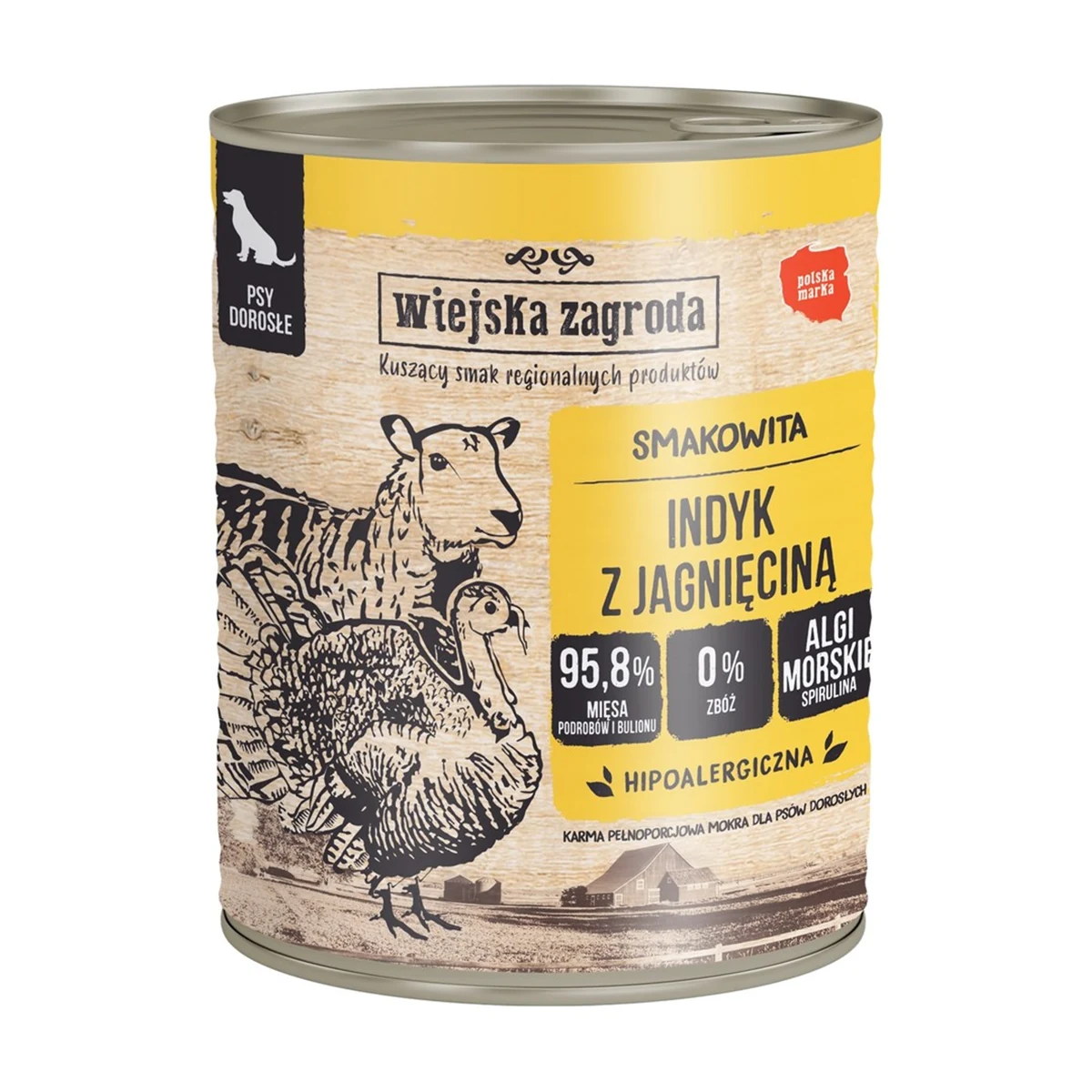 Wiejska Zagroda Indyk z jagnięciną 800g