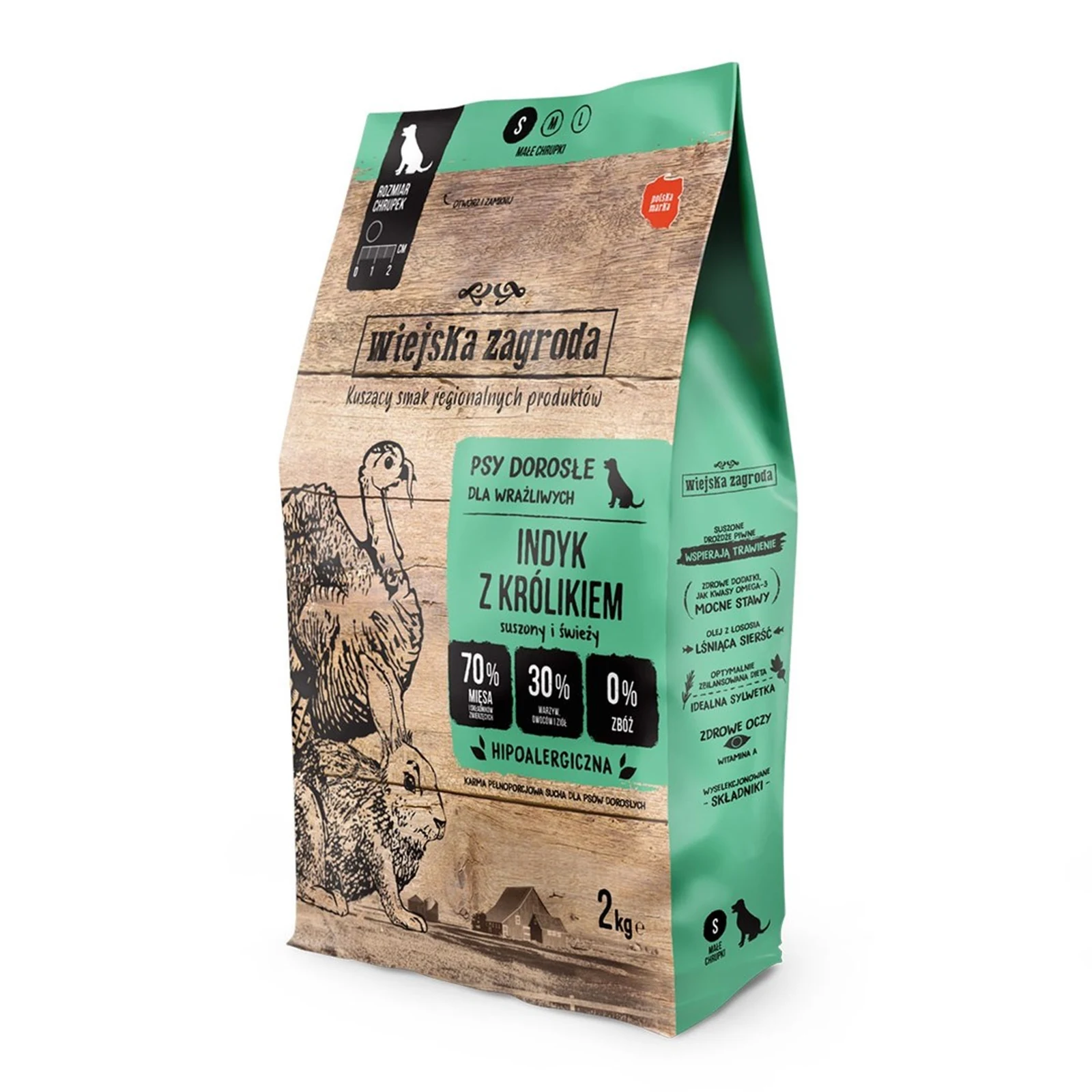 WIEJSKA ZAGRODA indyk z królikiem - 2 kg