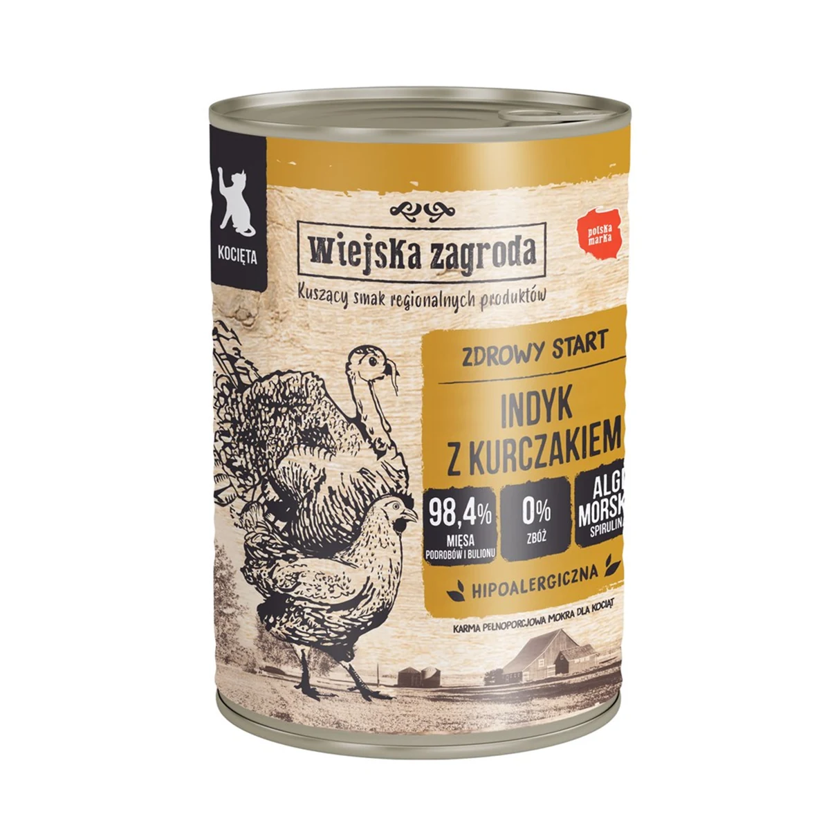 Wiejska Zagroda Indyk z Kurczakiem 400g