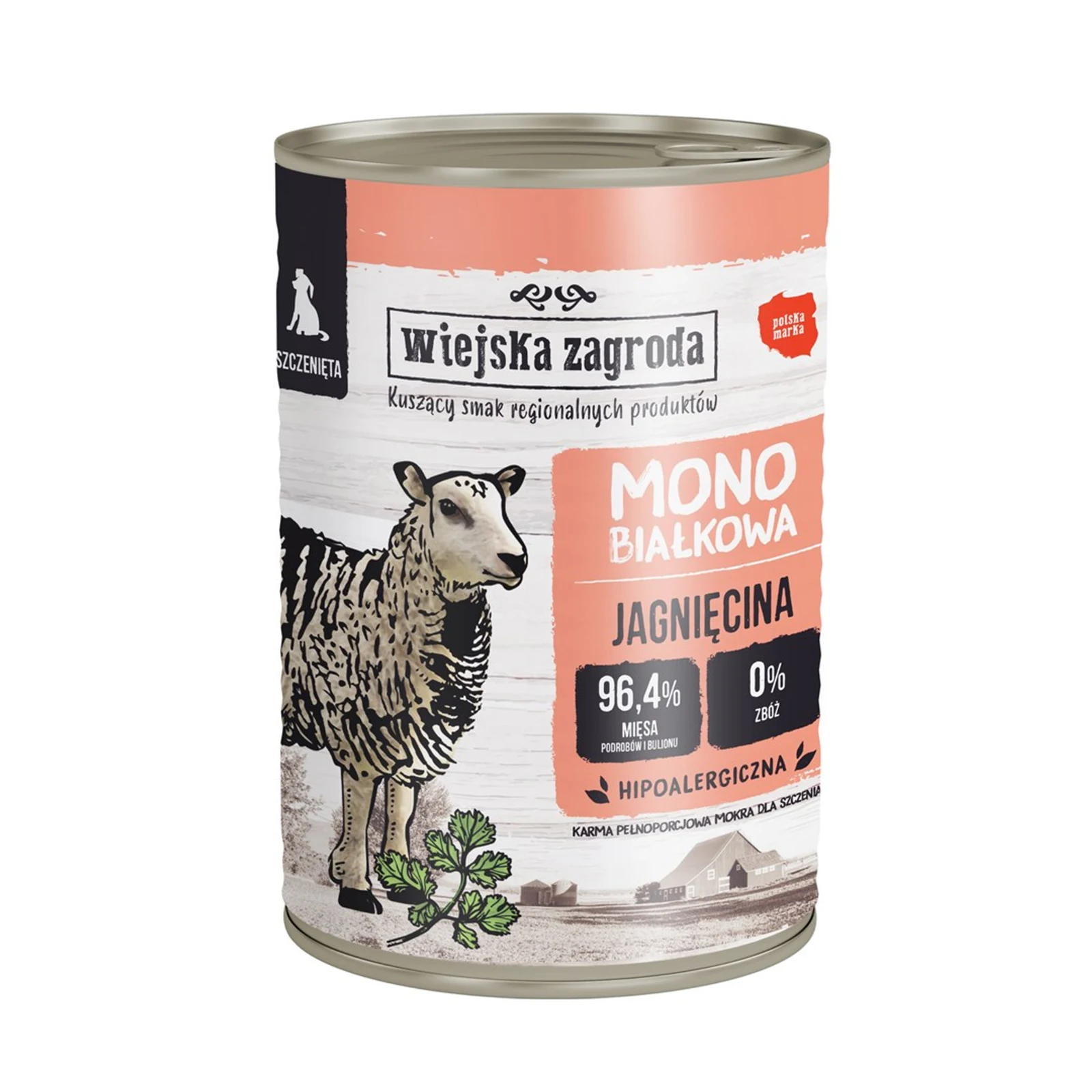 Wiejska Zagroda - Jagnięcina - Szczeniak-400 g