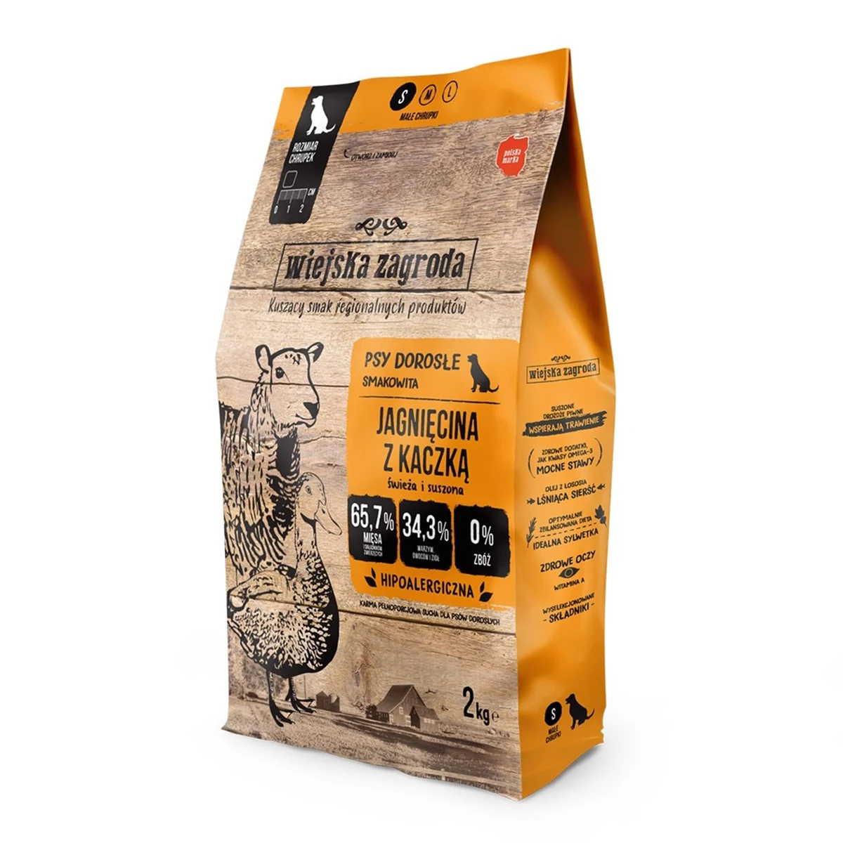 WIEJSKA ZAGRODA jagnięcina z kaczką - 2kg