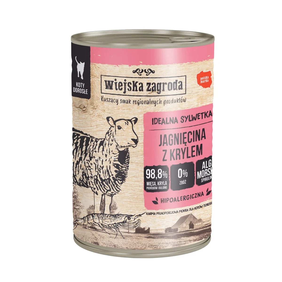 Wiejska Zagroda - Jagnięcina z krylem - 400g