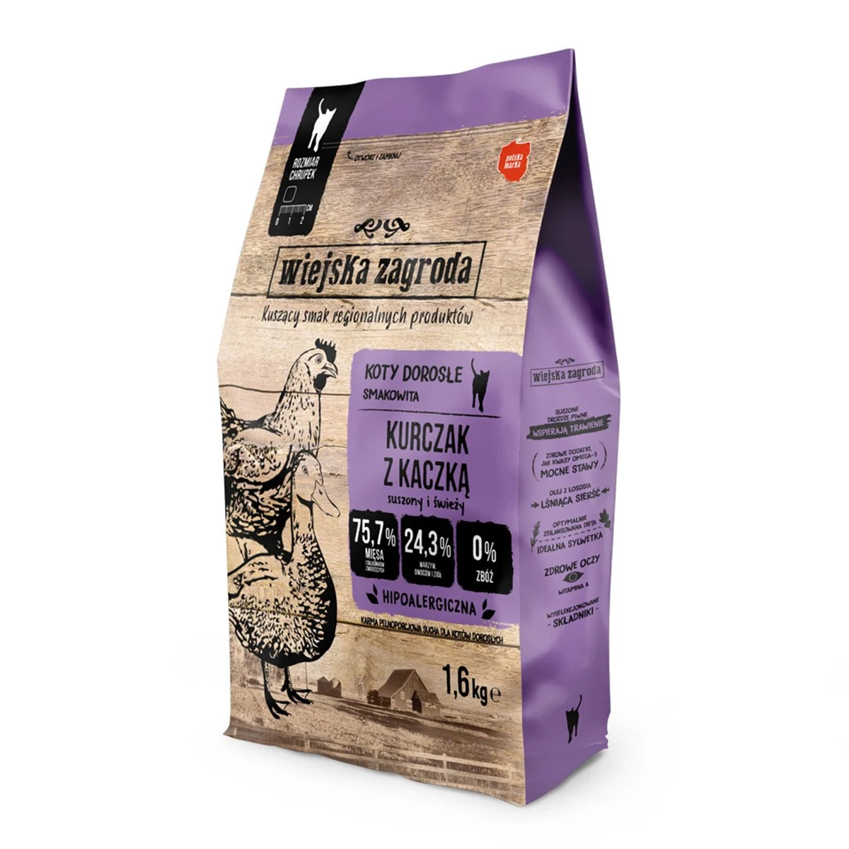 Wiejska Zagroda Kurczak z kaczką 1,6kg