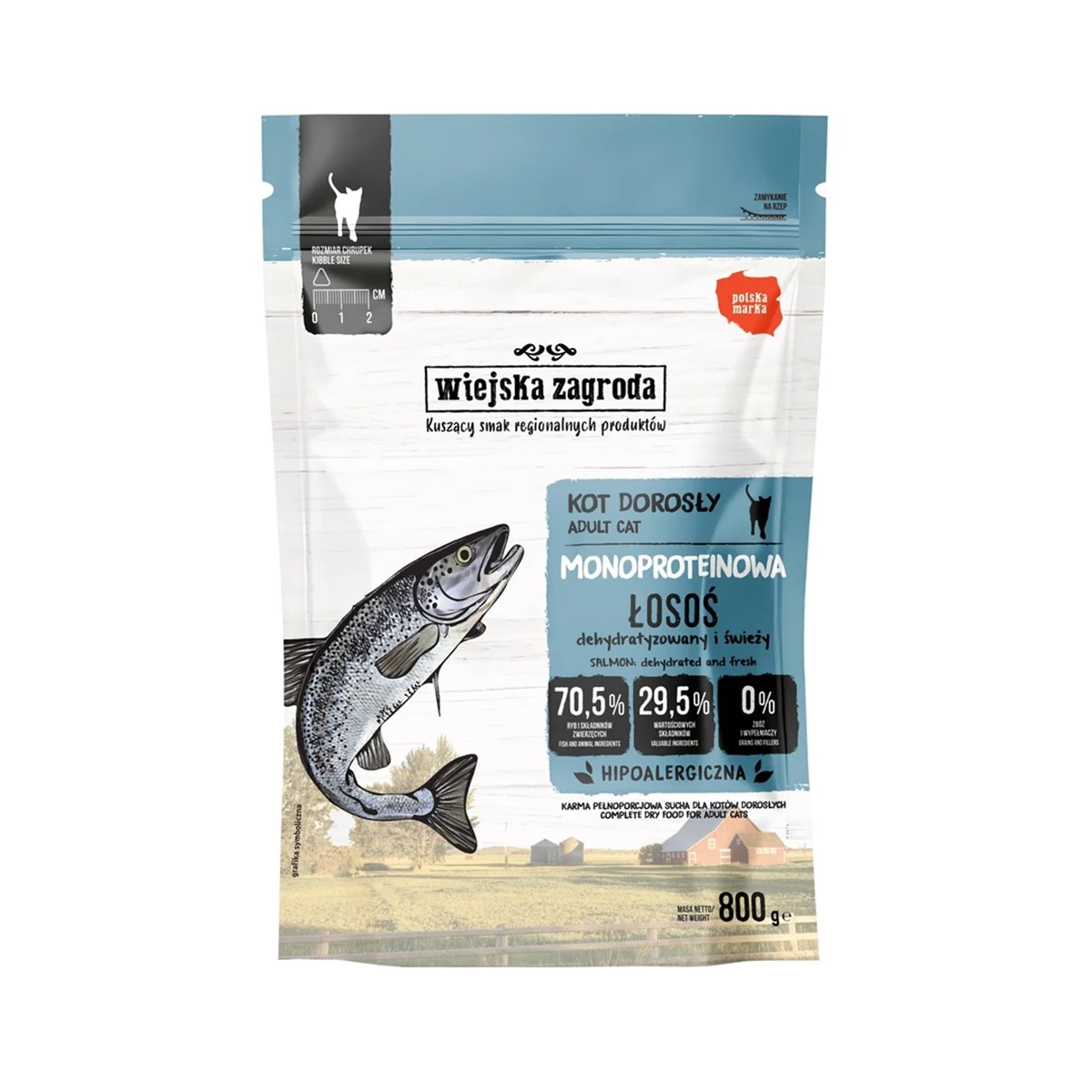 Wiejska Zagroda Łosoś Monobiałkowa 800g
