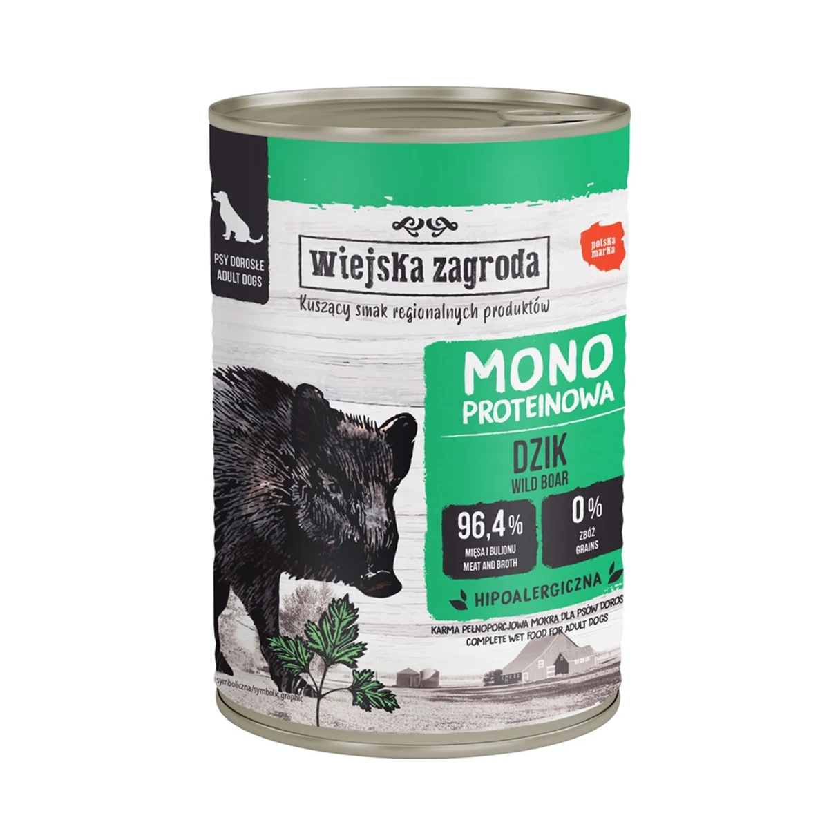 Wiejska Zagroda Monobiałkowa Dzik 400g