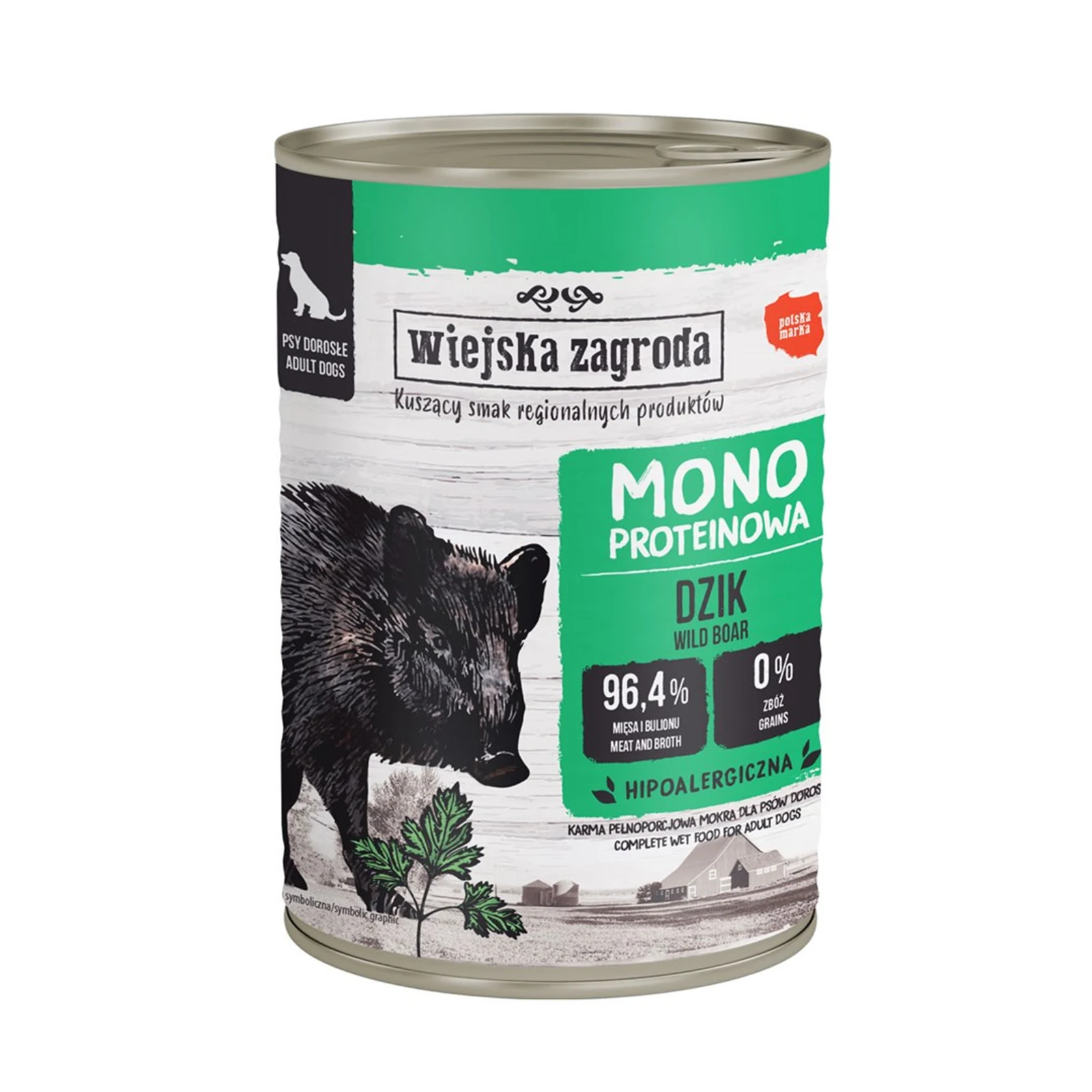 Wiejska Zagroda Monobiałkowa Dzik 400g