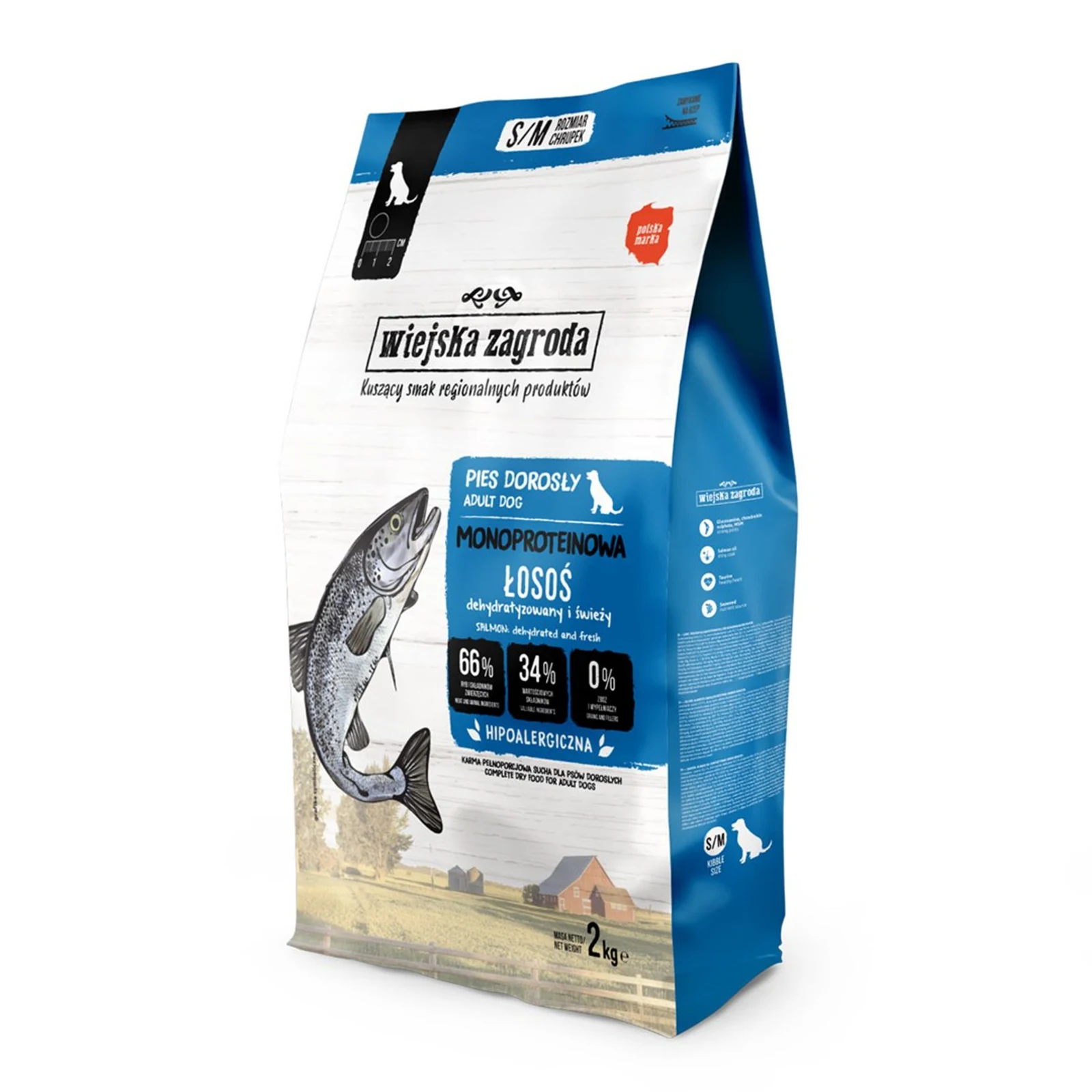 WIEJSKA ZAGRODA Monobiałkowa Łosoś - 2kg
