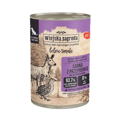 Mokra Karma dla Psa Wiejska Zagroda Sarna 400g