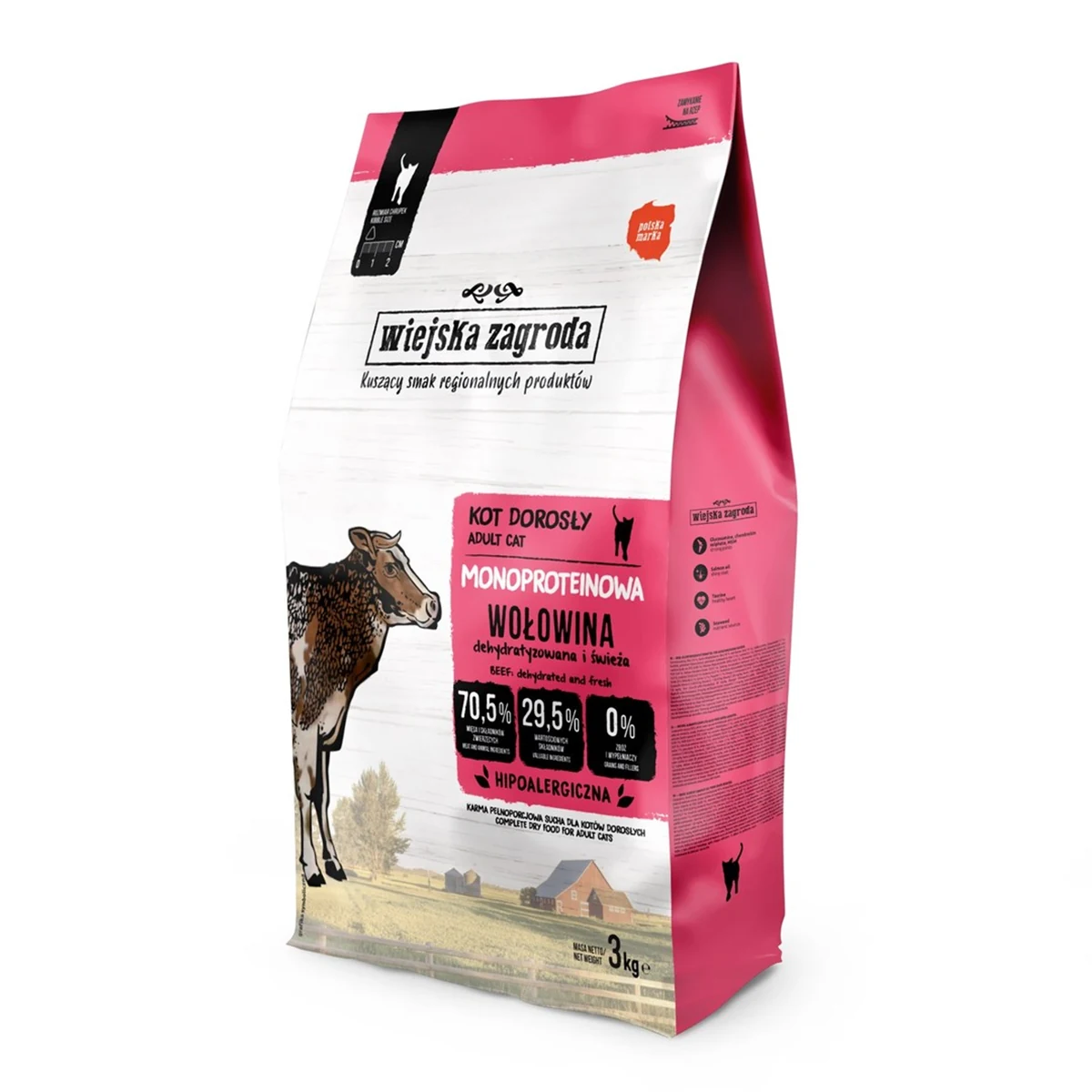 Wiejska Zagroda Wołowina monobiałkowa 3kg
